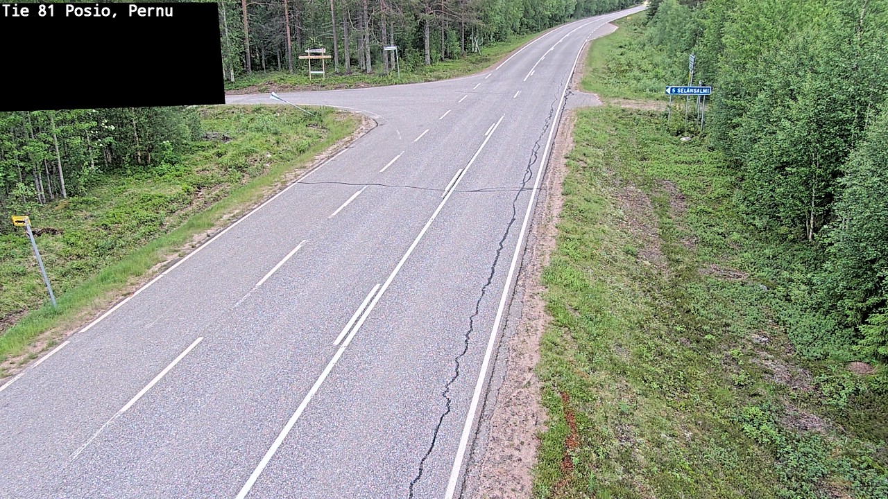 Kelikamerat Kuva Tie 81 Posio, Pernu, Posio, Lappi