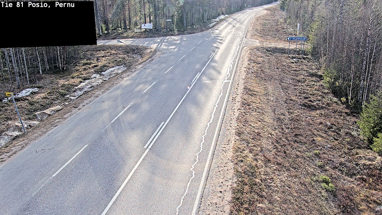 Weather Camera Image Väg 81 Posio, Pernu, Posio, Lappi