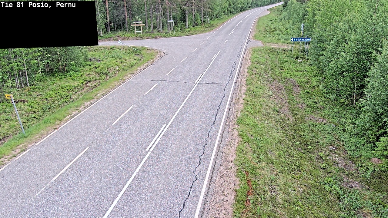 Kelikamerat Kuva Tie 81 Posio, Pernu, Posio, Lappi
