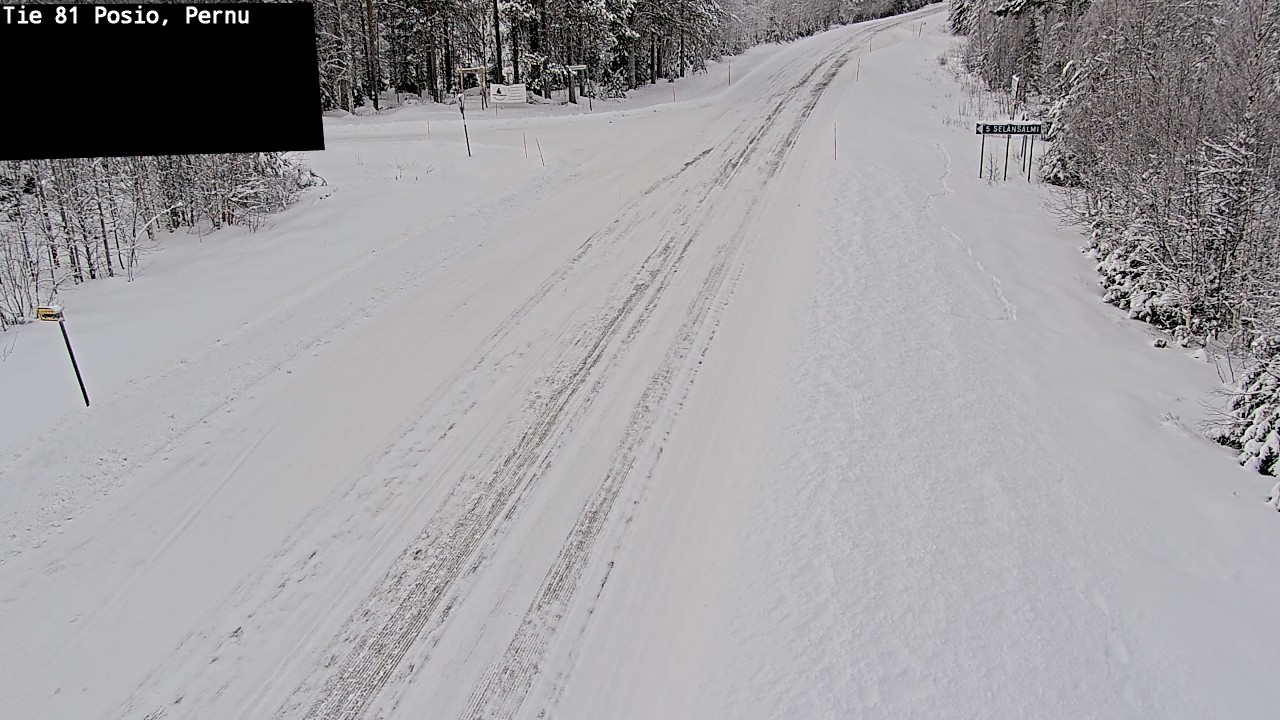 Weather Camera Image Road 81 Posio, Pernu, Posio, Lappi