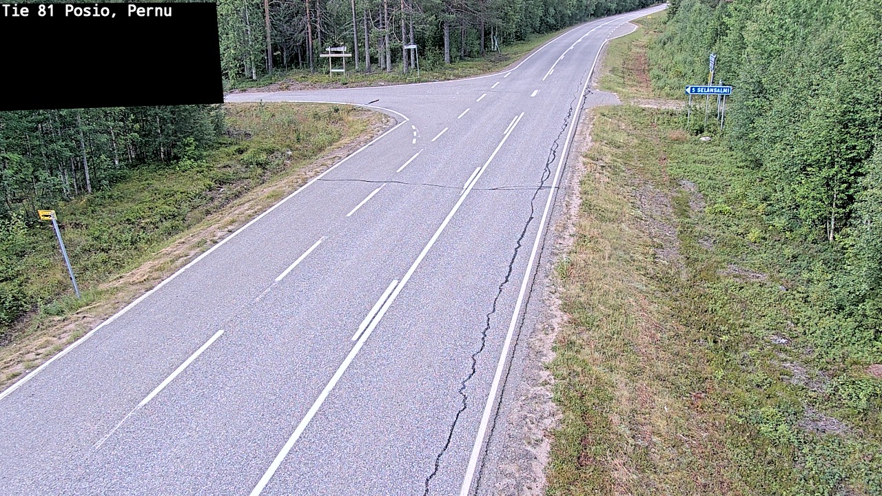 Weather Camera Image Väg 81 Posio, Pernu, Posio, Lappi