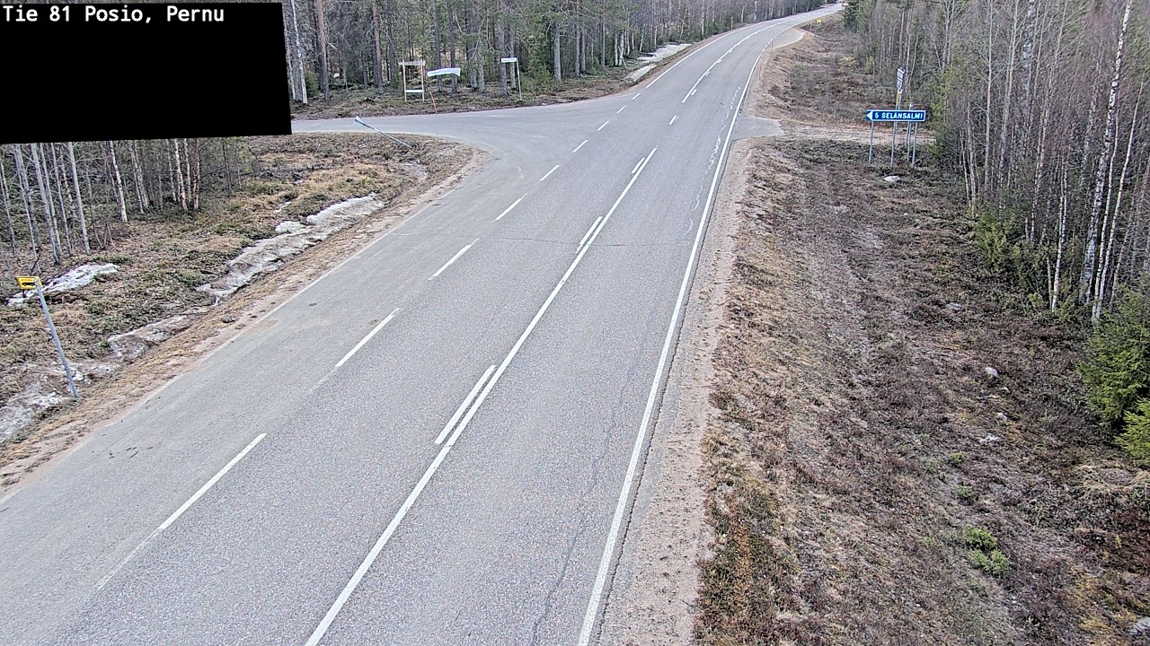 Weather Camera Image Väg 81 Posio, Pernu, Posio, Lappi