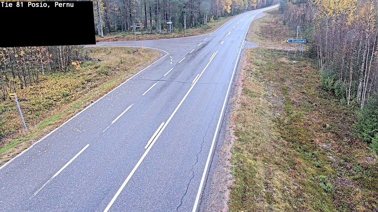 Weather Camera Image Road 81 Posio, Pernu, Posio, Lappi