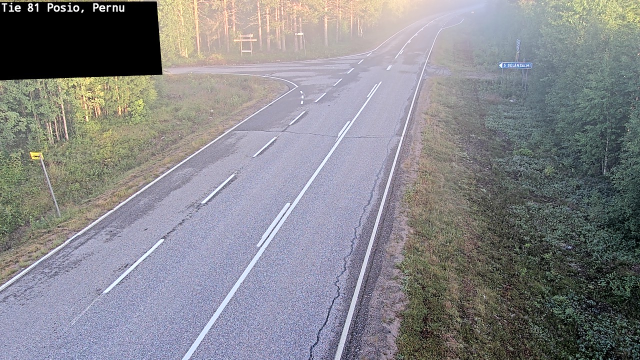 Weather Camera Image Road 81 Posio, Pernu, Posio, Lappi