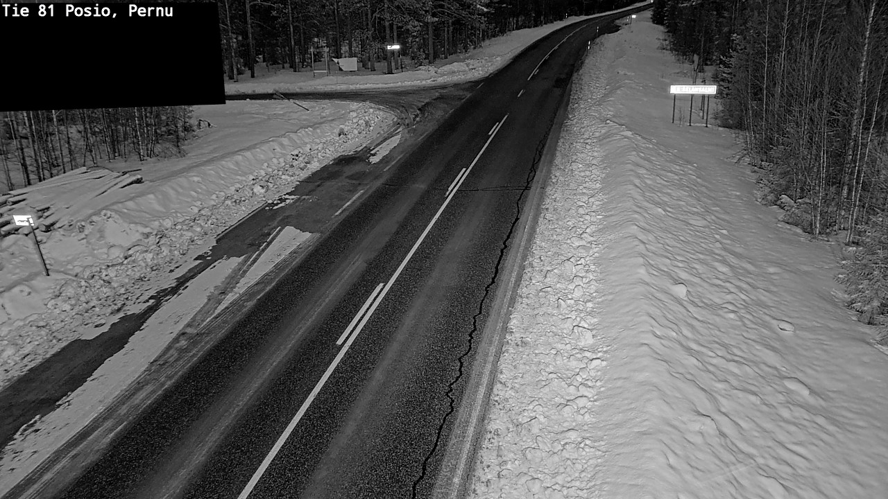 Kelikamerat Kuva Tie 81 Posio, Pernu, Posio, Lappi