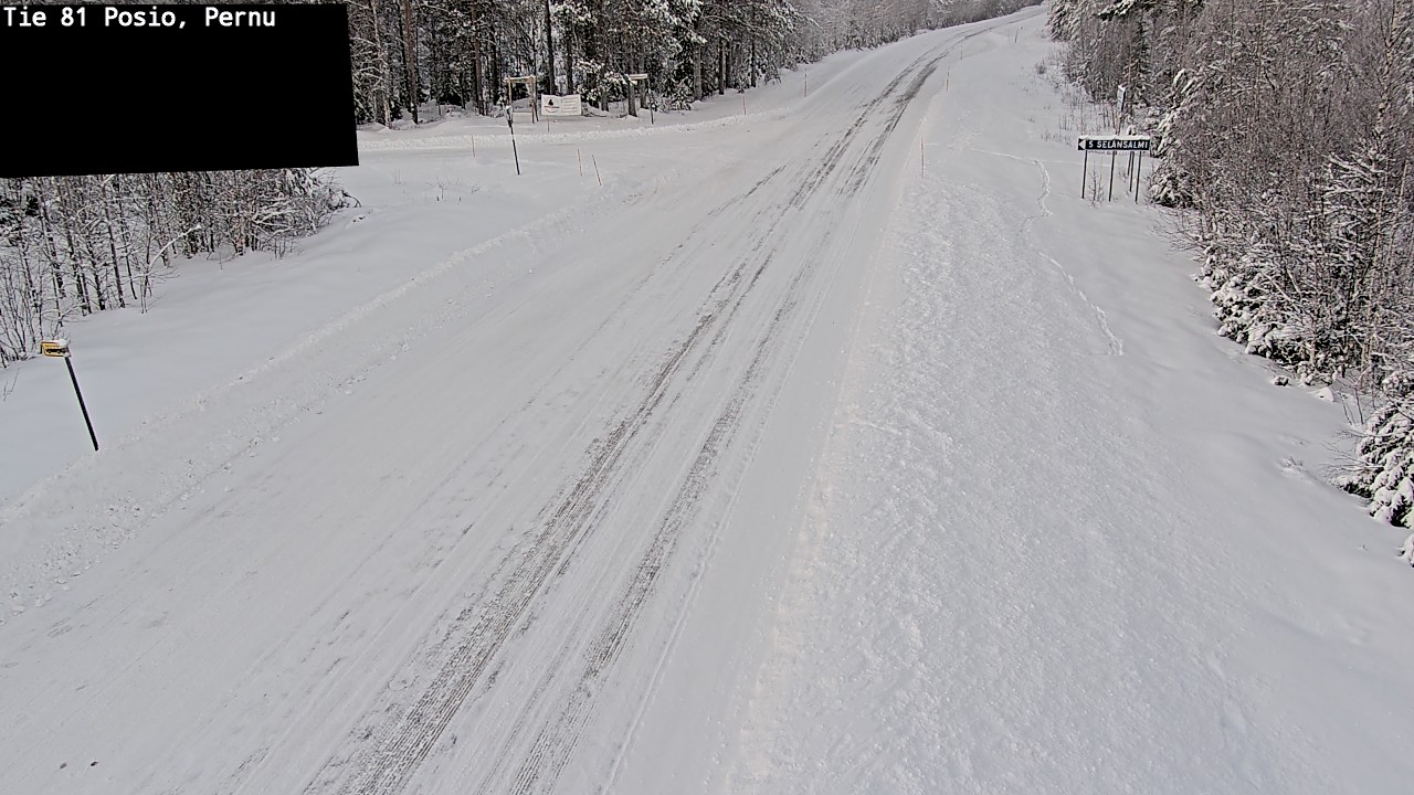 Weather Camera Image Road 81 Posio, Pernu, Posio, Lappi