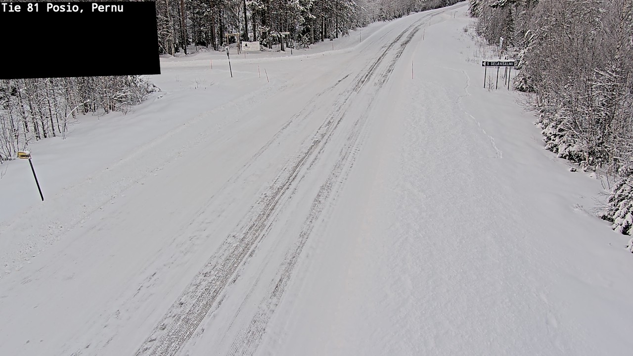Weather Camera Image Road 81 Posio, Pernu, Posio, Lappi