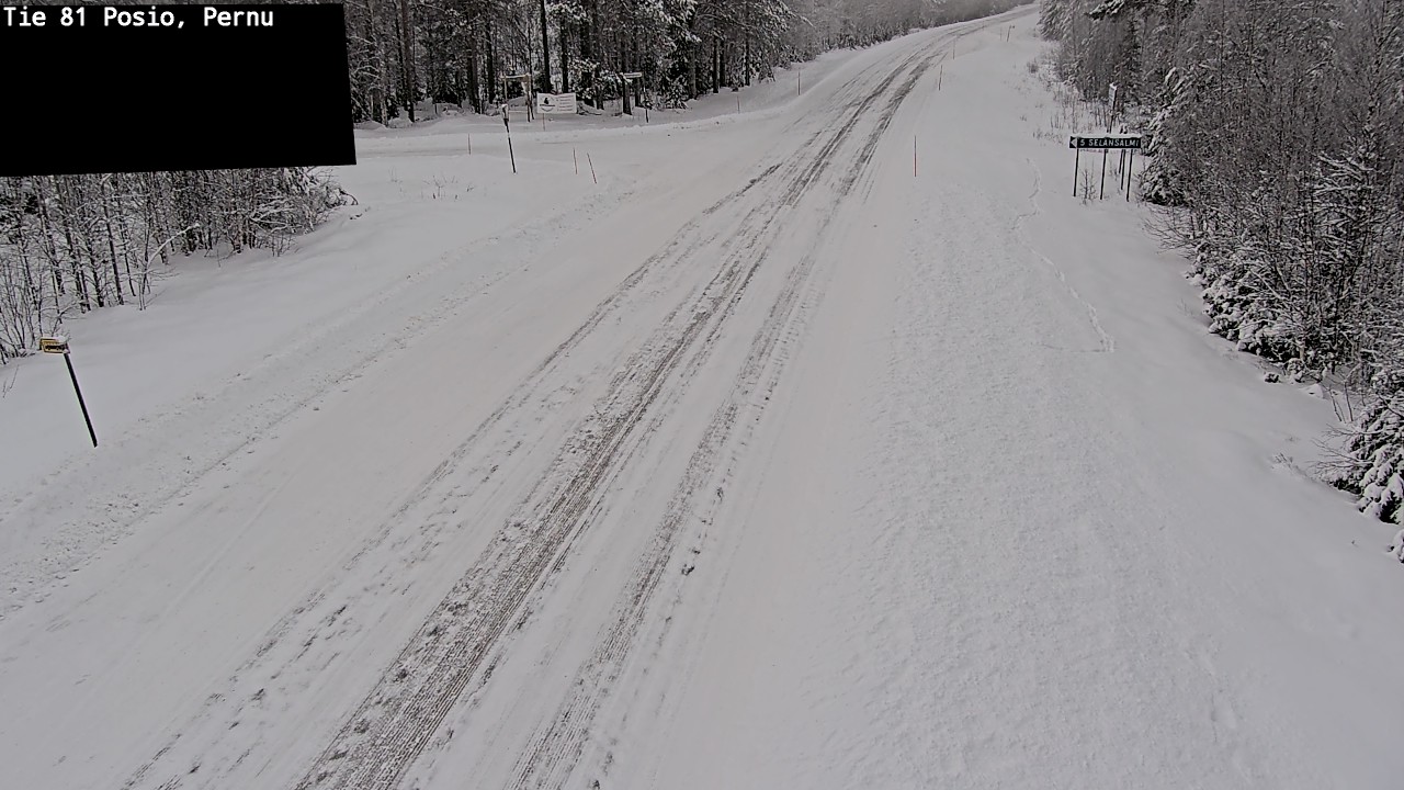 Weather Camera Image Road 81 Posio, Pernu, Posio, Lappi