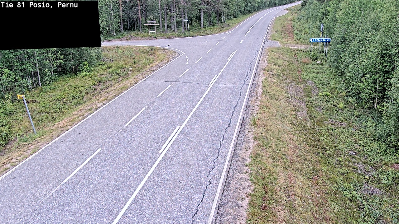 Kelikamerat Kuva Tie 81 Posio, Pernu, Posio, Lappi