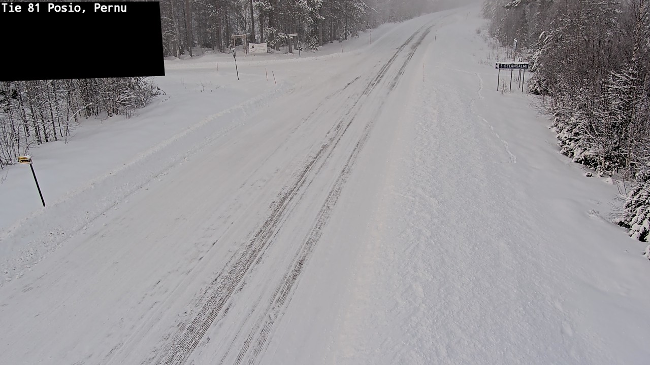 Weather Camera Image Road 81 Posio, Pernu, Posio, Lappi