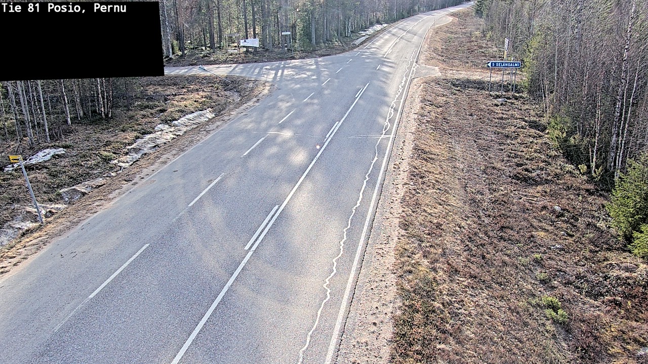 Weather Camera Image Väg 81 Posio, Pernu, Posio, Lappi