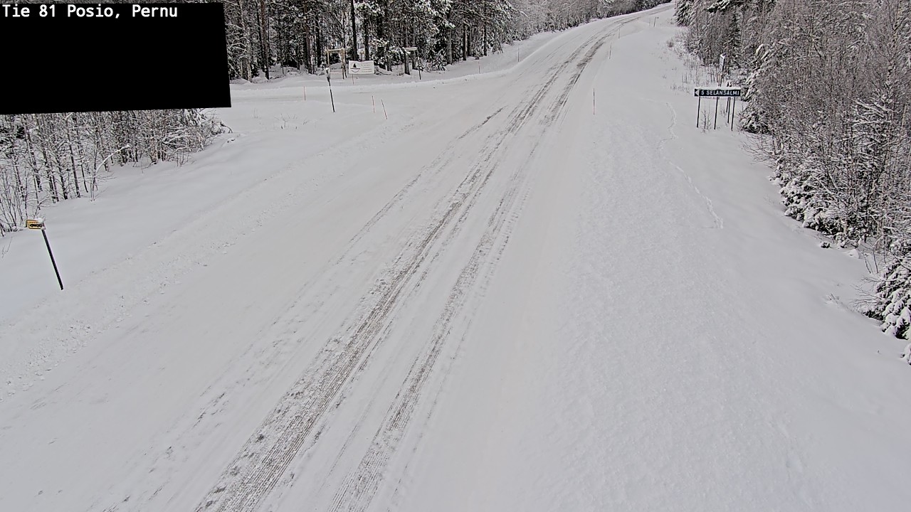 Weather Camera Image Road 81 Posio, Pernu, Posio, Lappi