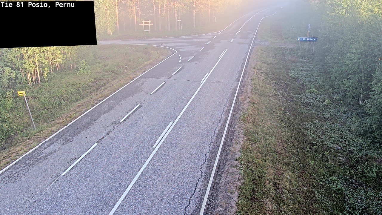Weather Camera Image Road 81 Posio, Pernu, Posio, Lappi