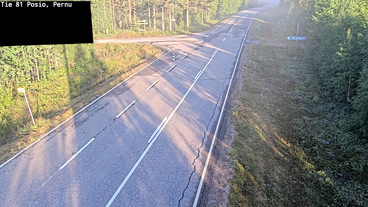 Weather Camera Image Road 81 Posio, Pernu, Posio, Lappi