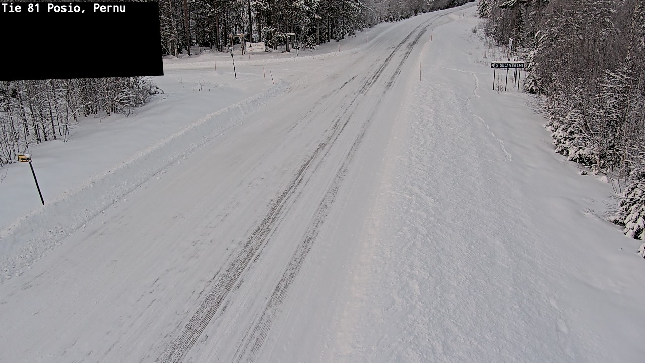 Weather Camera Image Road 81 Posio, Pernu, Posio, Lappi