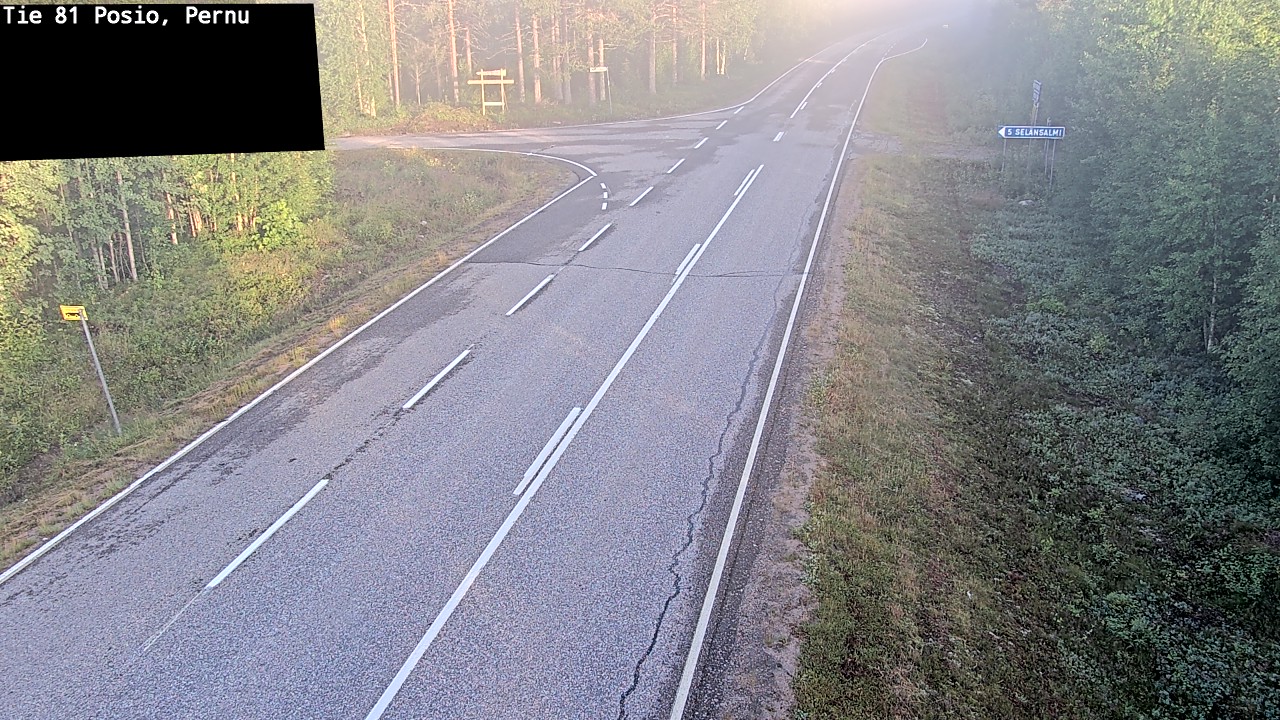 Weather Camera Image Road 81 Posio, Pernu, Posio, Lappi