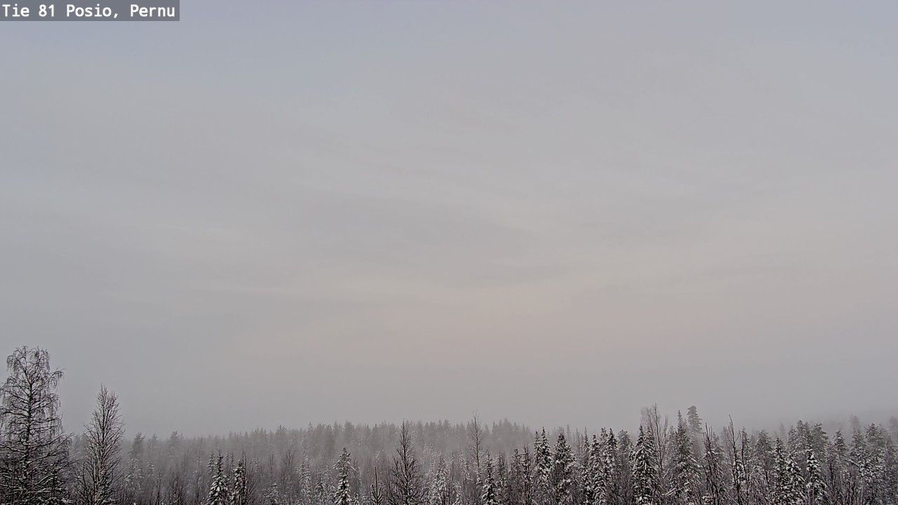 Weather Camera Image Väg 81 Posio, Pernu, Posio, Lappi