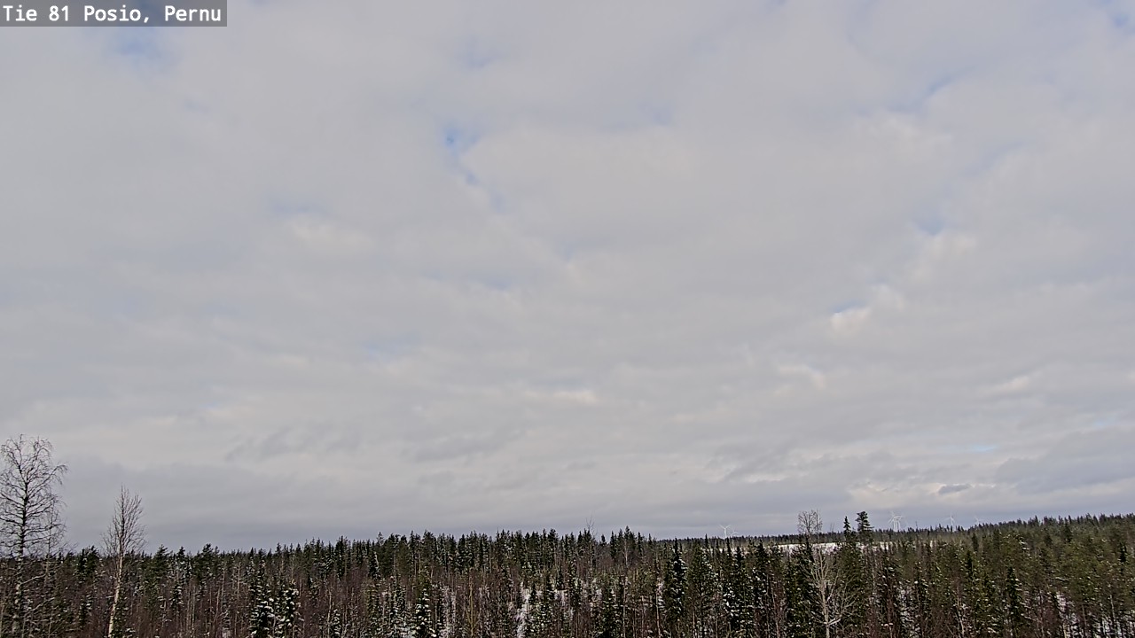 Weather Camera Image Road 81 Posio, Pernu, Posio, Lappi