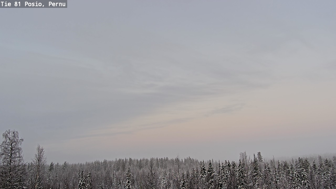 Weather Camera Image Väg 81 Posio, Pernu, Posio, Lappi