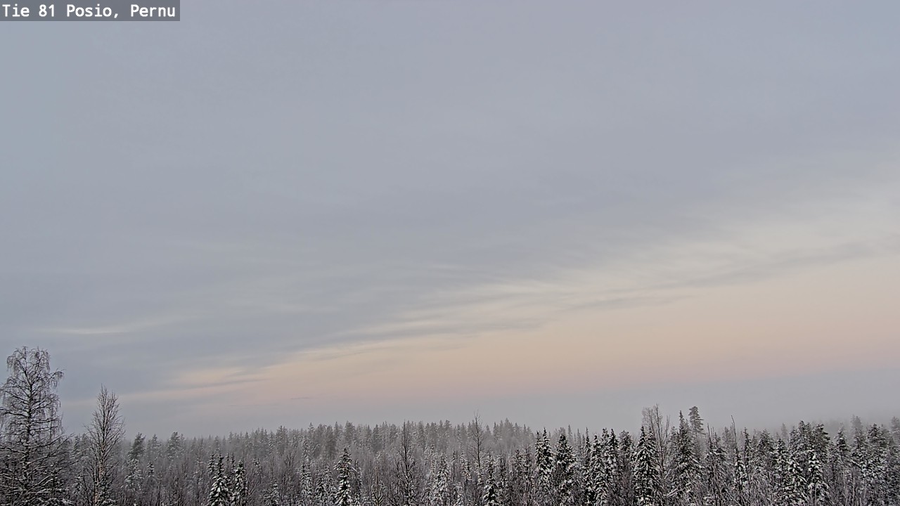Weather Camera Image Väg 81 Posio, Pernu, Posio, Lappi