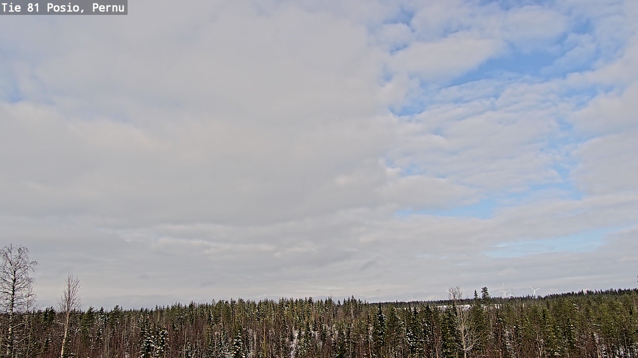 Weather Camera Image Road 81 Posio, Pernu, Posio, Lappi