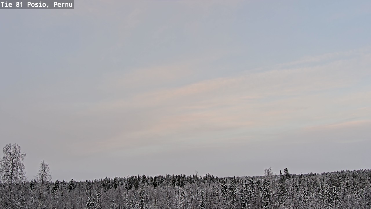 Weather Camera Image Road 81 Posio, Pernu, Posio, Lappi