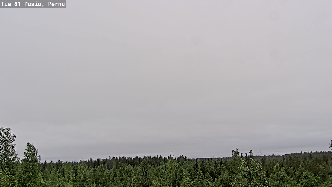 Weather Camera Image Väg 81 Posio, Pernu, Posio, Lappi