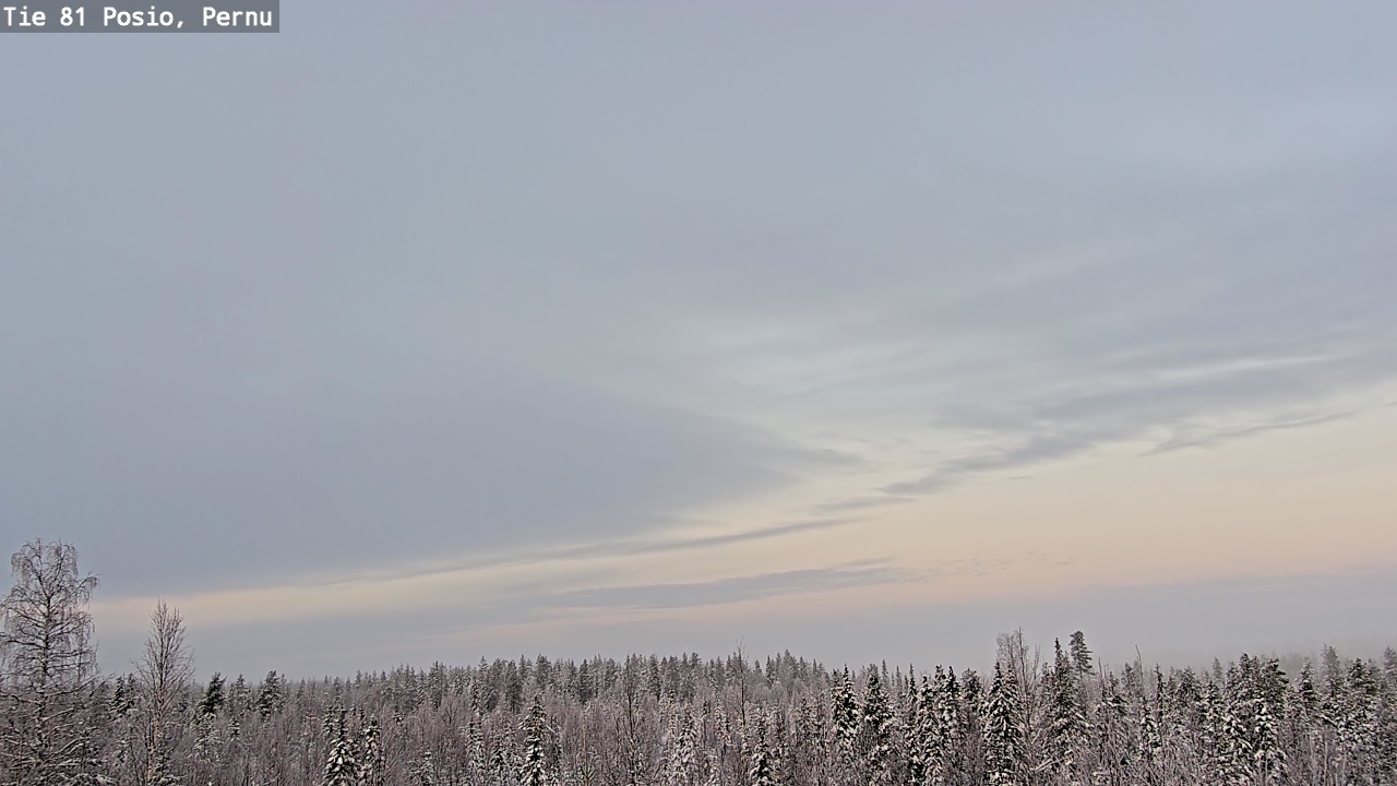 Weather Camera Image Väg 81 Posio, Pernu, Posio, Lappi