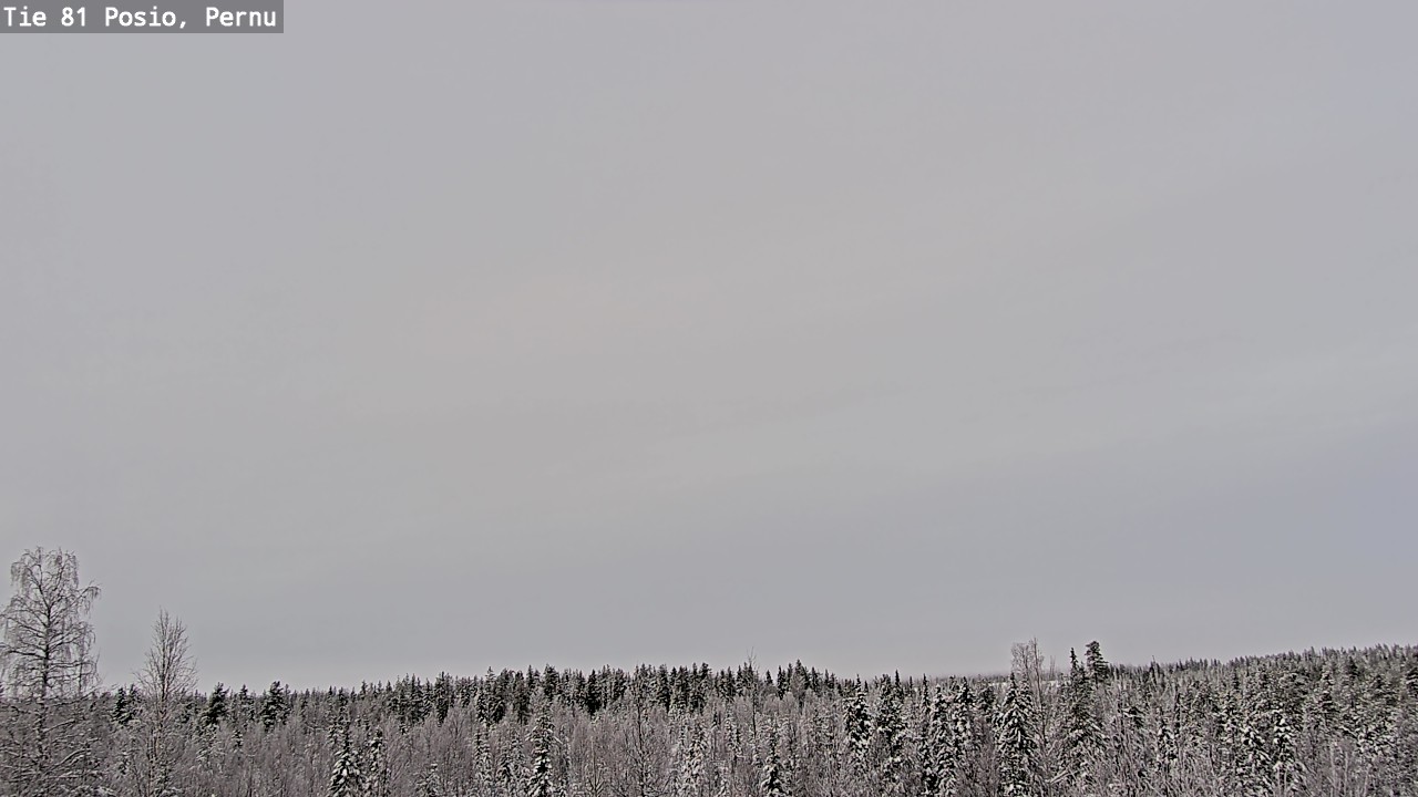 Weather Camera Image Väg 81 Posio, Pernu, Posio, Lappi