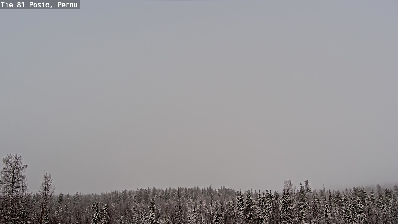 Weather Camera Image Väg 81 Posio, Pernu, Posio, Lappi