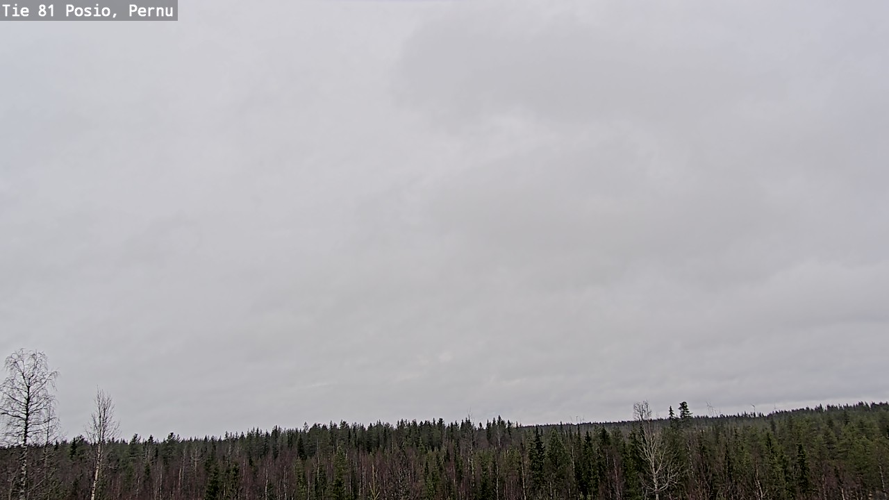 Weather Camera Image Väg 81 Posio, Pernu, Posio, Lappi