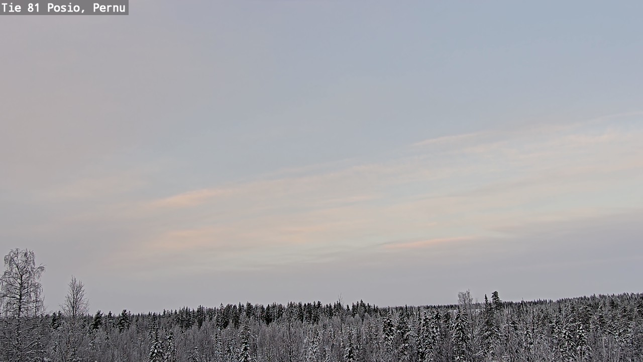 Weather Camera Image Väg 81 Posio, Pernu, Posio, Lappi