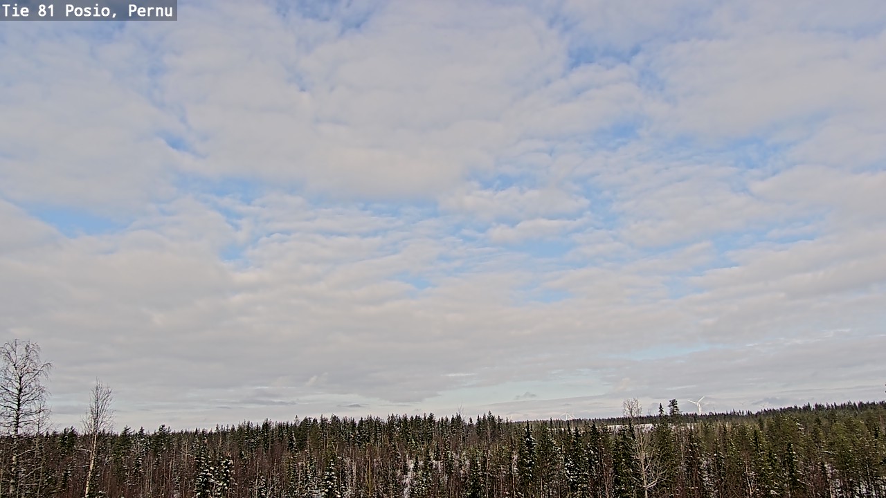 Kelikamerat Kuva Tie 81 Posio, Pernu, Posio, Lappi