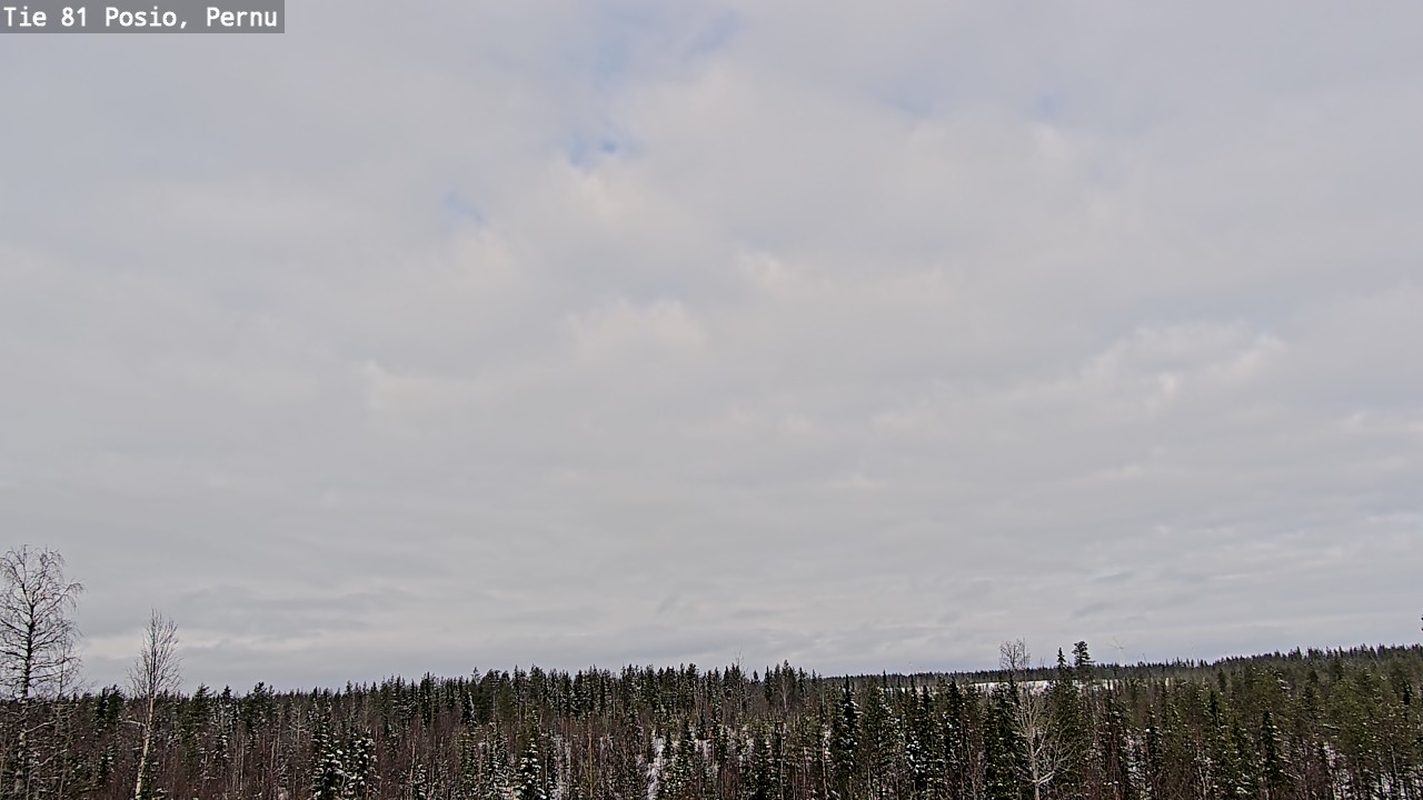 Weather Camera Image Road 81 Posio, Pernu, Posio, Lappi