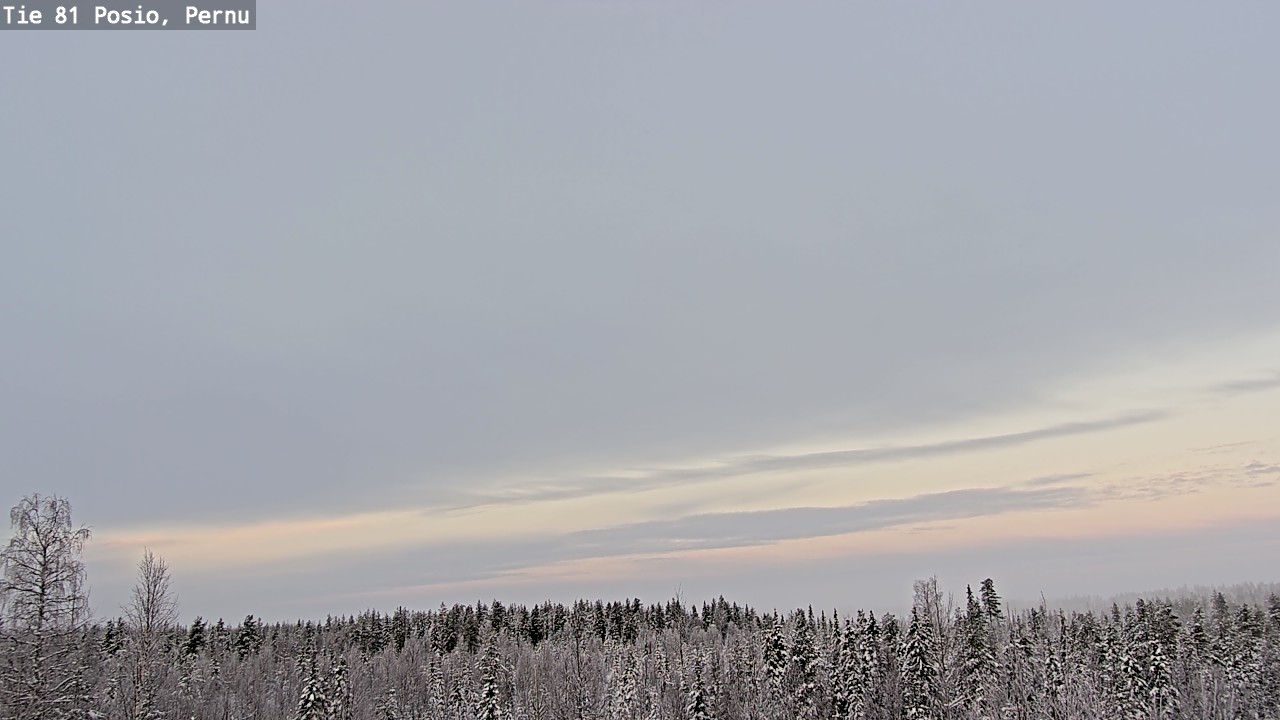 Weather Camera Image Väg 81 Posio, Pernu, Posio, Lappi