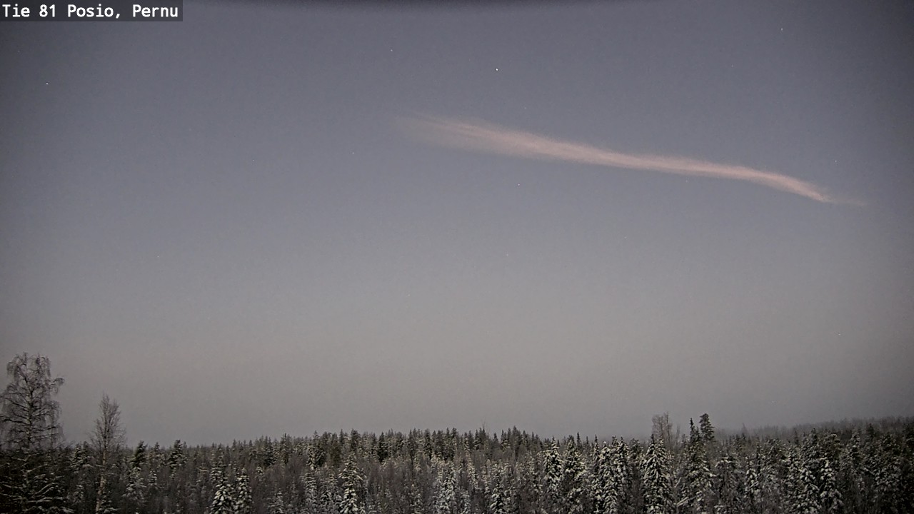 Weather Camera Image Väg 81 Posio, Pernu, Posio, Lappi