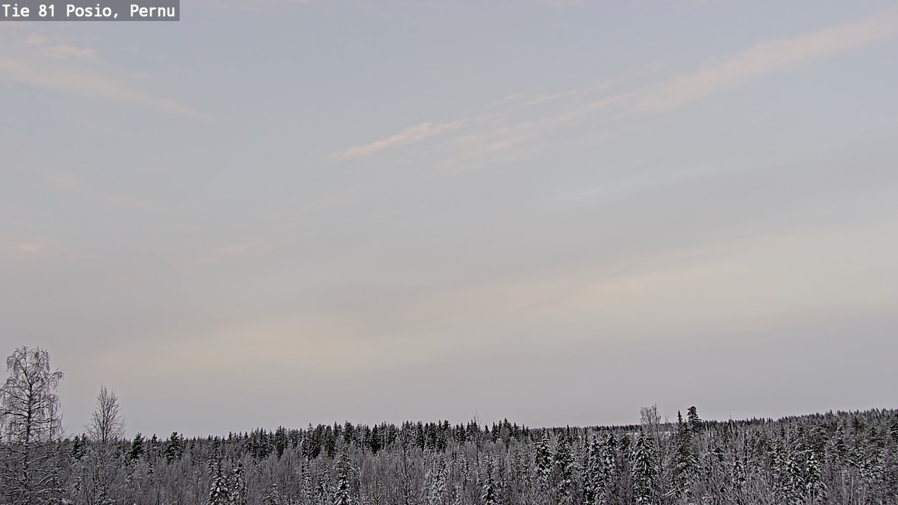 Weather Camera Image Väg 81 Posio, Pernu, Posio, Lappi