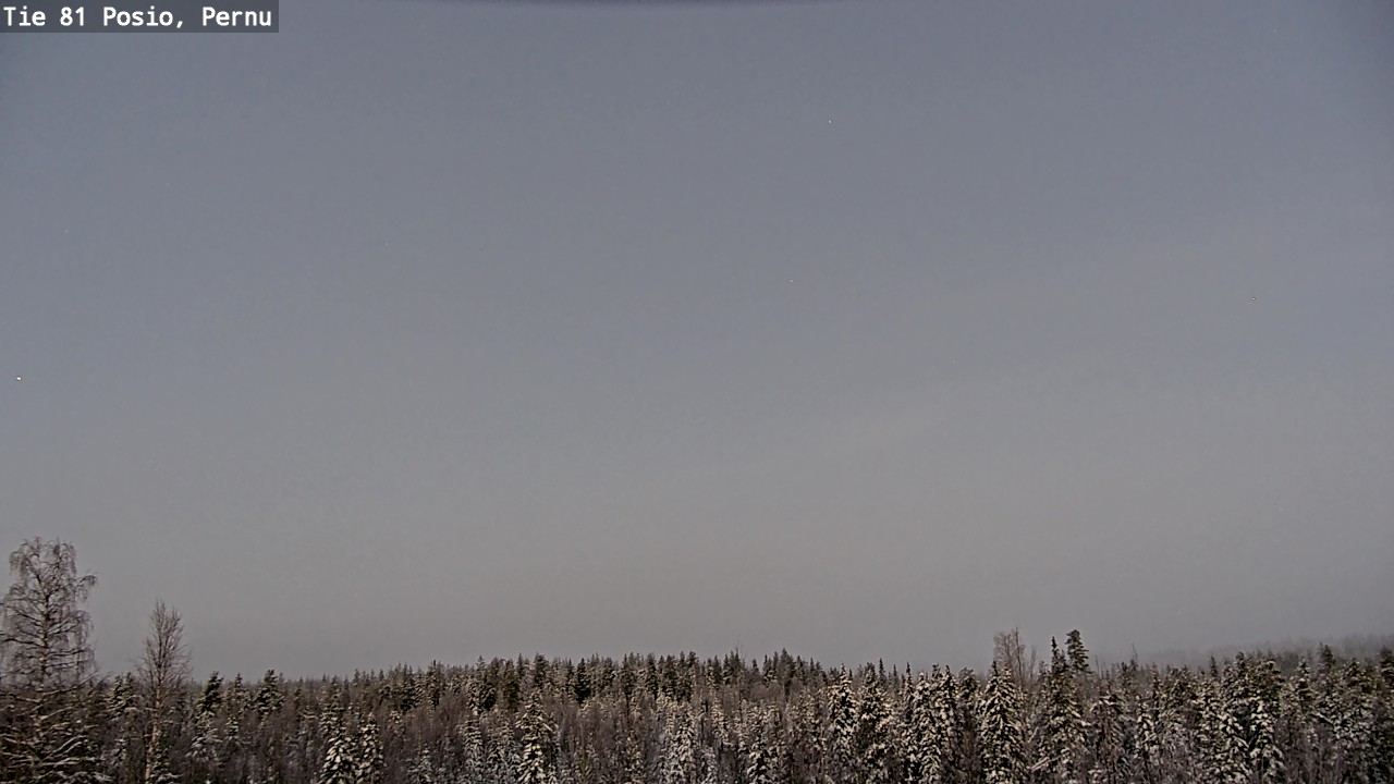 Weather Camera Image Väg 81 Posio, Pernu, Posio, Lappi