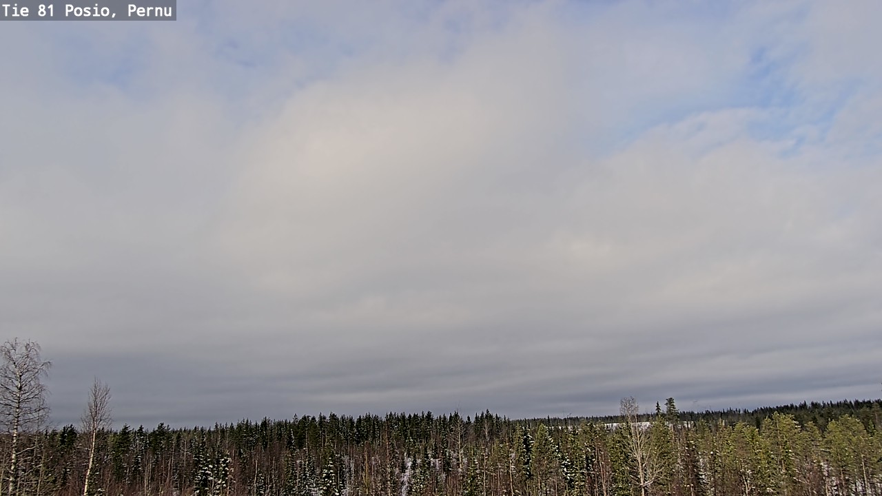 Weather Camera Image Road 81 Posio, Pernu, Posio, Lappi