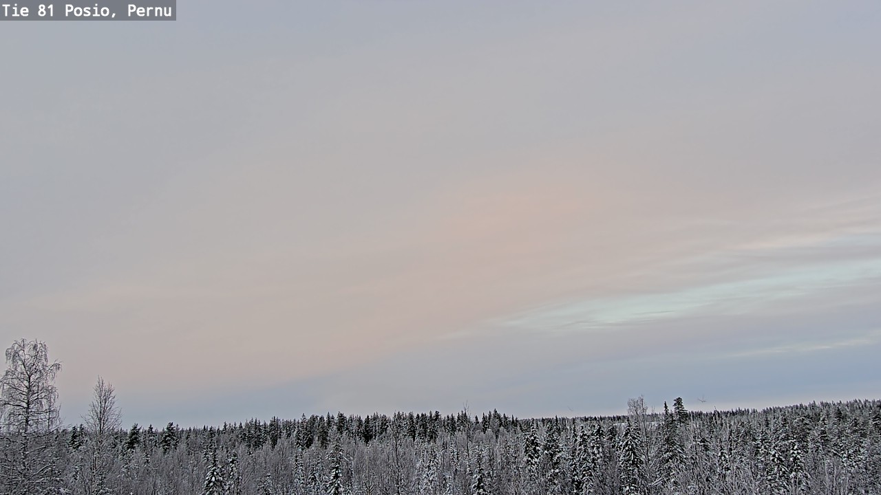 Weather Camera Image Väg 81 Posio, Pernu, Posio, Lappi