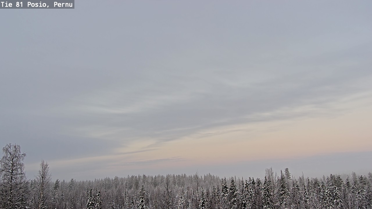 Weather Camera Image Väg 81 Posio, Pernu, Posio, Lappi