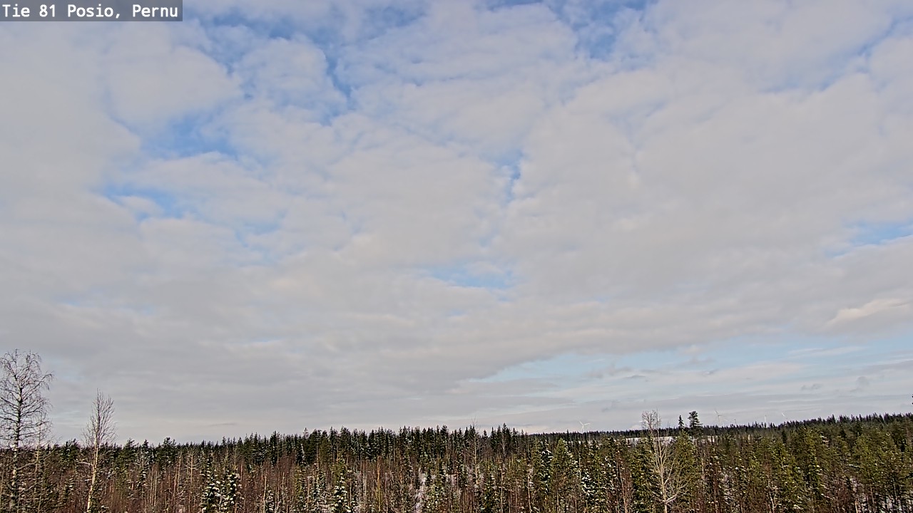 Weather Camera Image Road 81 Posio, Pernu, Posio, Lappi