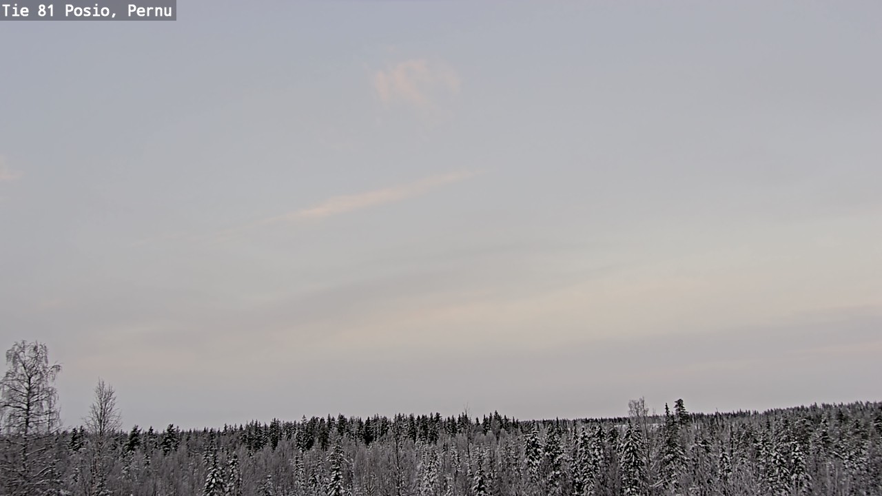 Weather Camera Image Väg 81 Posio, Pernu, Posio, Lappi