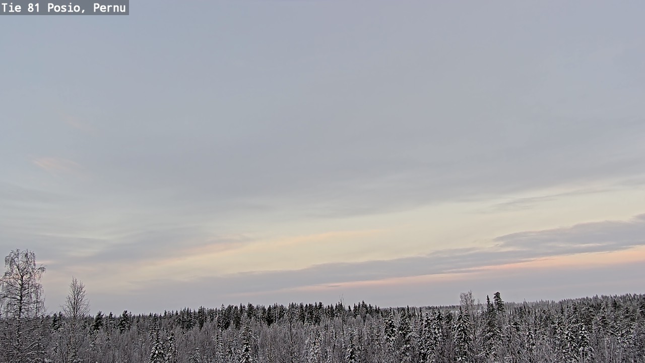 Weather Camera Image Väg 81 Posio, Pernu, Posio, Lappi