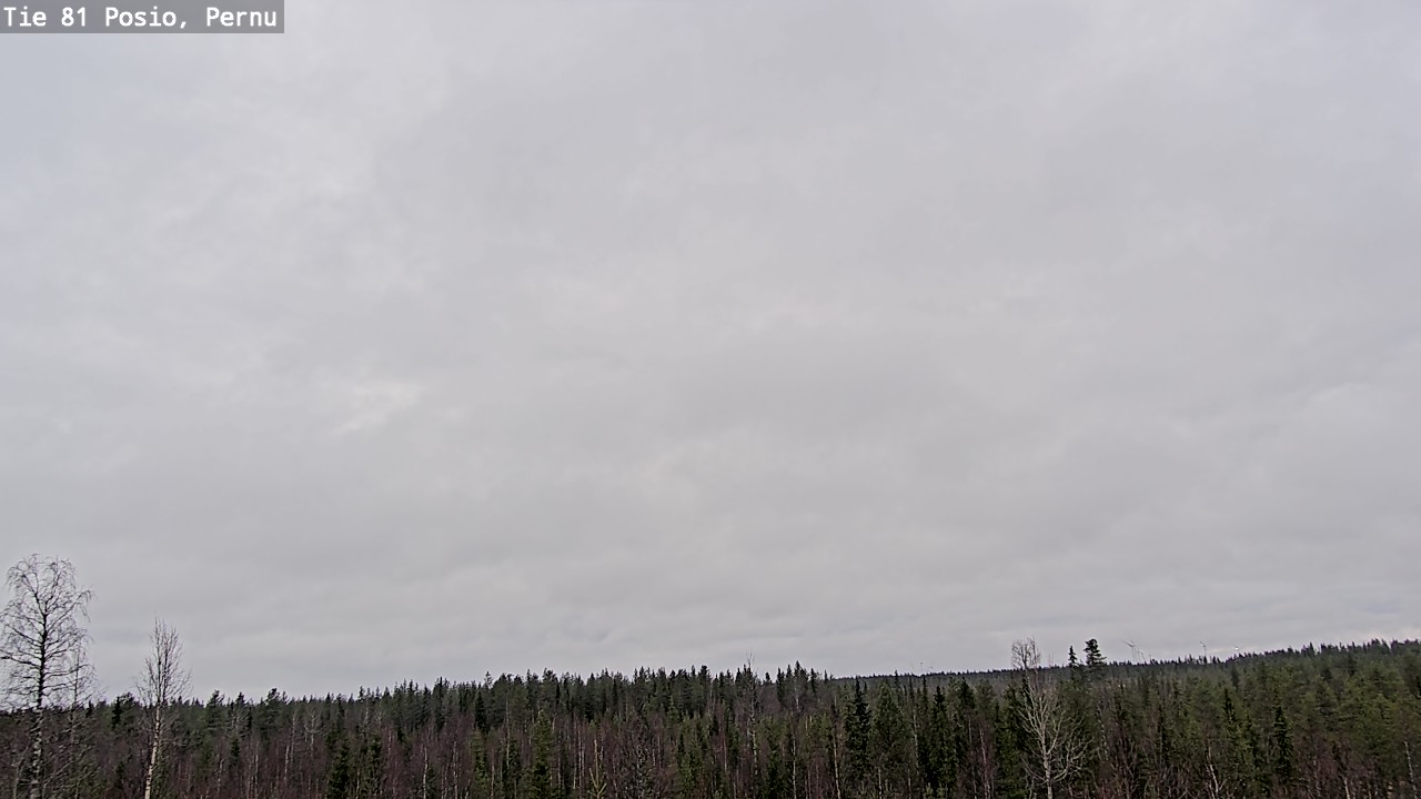 Weather Camera Image Road 81 Posio, Pernu, Posio, Lappi