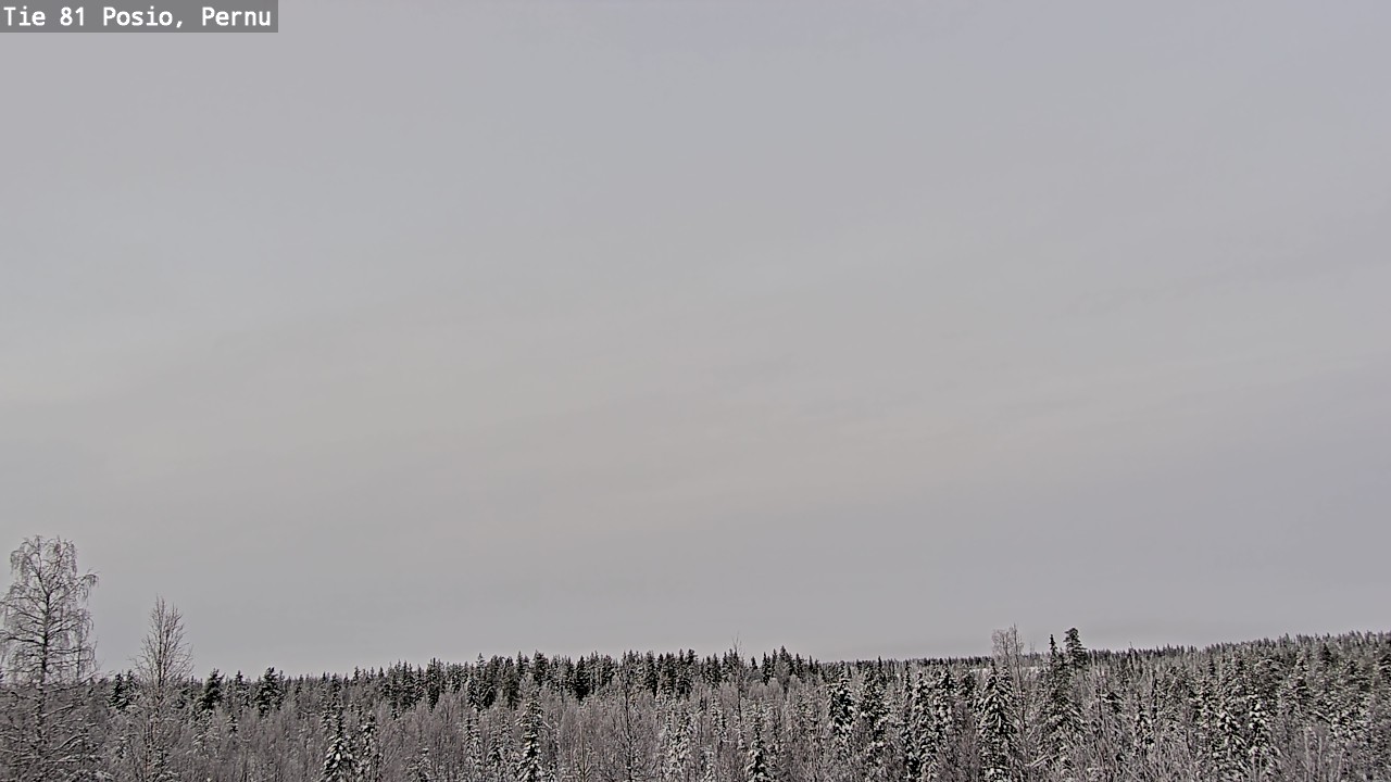 Weather Camera Image Väg 81 Posio, Pernu, Posio, Lappi