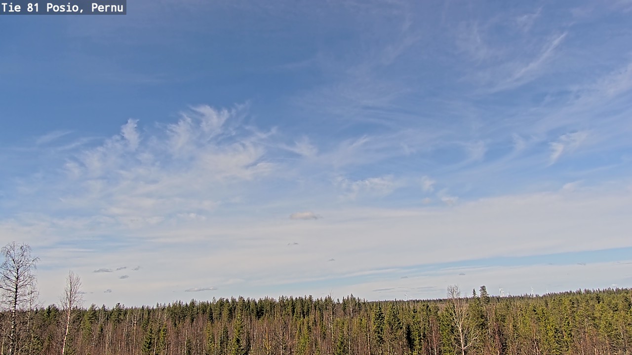 Weather Camera Image Väg 81 Posio, Pernu, Posio, Lappi