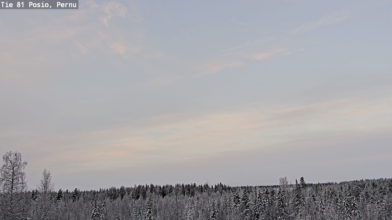 Weather Camera Image Väg 81 Posio, Pernu, Posio, Lappi