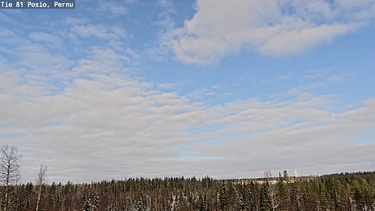 Kelikamerat Kuva Tie 81 Posio, Pernu, Posio, Lappi