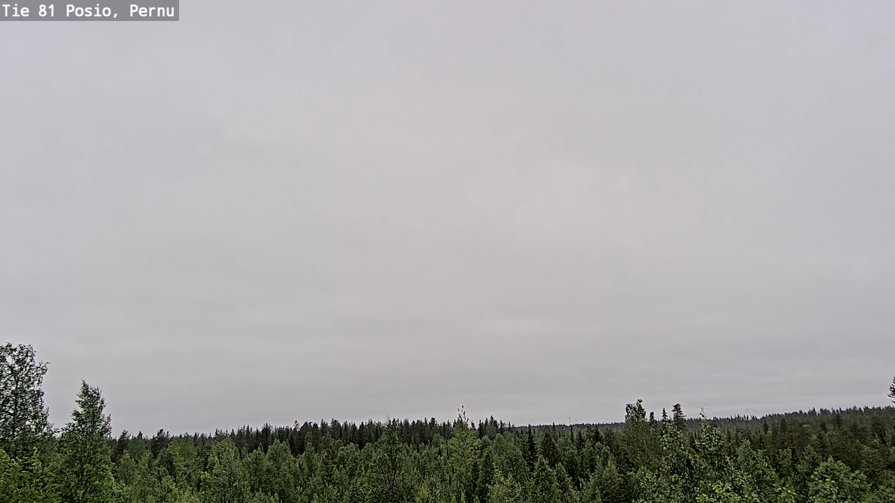 Weather Camera Image Väg 81 Posio, Pernu, Posio, Lappi